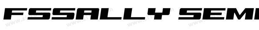 FSSally SemiBoldItal字体转换